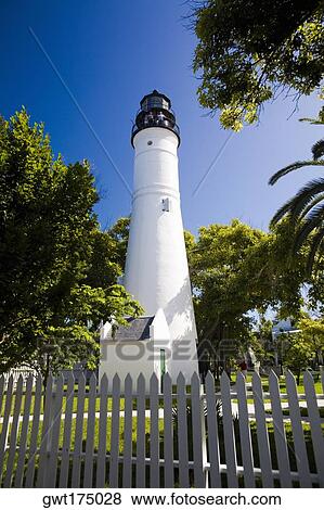 Low angle view of a lighthouse, Key West Lighthouse Museum, Key West, Florida, USA View Large Photo Image Stock Photo - Low angle view of a lighthouse, Key West Lighthouse Museum, Key West, Florida, USA. Fotosearch