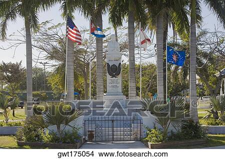 Statue surrounded by flags in a park, Bayview Park, Key West, Florida, USA View Large Photo Image Picture - Statue surrounded by flags in a park, Bayview Park, Key West, Florida, USA. Fotosearch