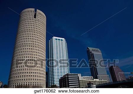 Low angle view of skyscrapers in a city, Plant Park, University Of Tampa, Tampa, Florida, USA View Large Photo Image Stock Image - Low angle view of skyscrapers in a city, Plant Park, University Of Tampa, Tampa, Florida, USA. Fotosearch