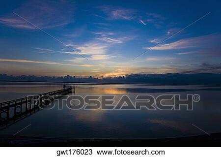 Pier in the sea, St. Augustine Beach, Florida, USA View Large Photo Image Stock Image - Pier in the sea, St. Augustine Beach, Florida, USA. Fotosearch