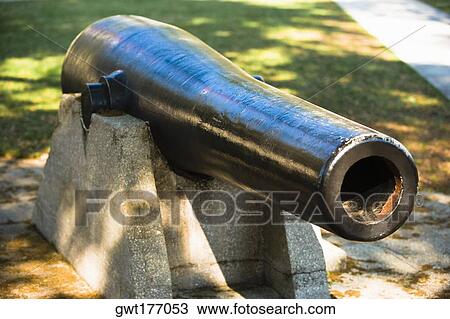 Close-up of a cannon View Large Photo Image Stock Image - Close-up of a cannon. Fotosearch