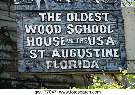 Close-up of a signboard, St. Augustine, Florida, USA View Large Photo Image Stock Photo - Close-up of a signboard, St. Augustine, Florida, USA. Fotosearch
