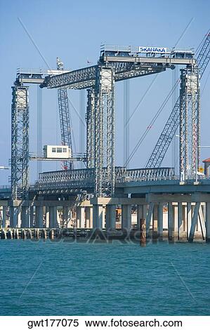 Construction of a bridge, Bridge Of Lions, Matanzas Bay, St. Augustine, Florida, USA View Large Photo Image Stock Photography - Construction of a bridge, Bridge Of Lions, Matanzas Bay, St. Augustine, Florida, USA. Fotosearch