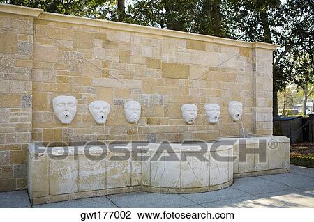 Drinking fountains on a wall, Fuente De Los Canos, St. Augustine, Florida, USA View Large Photo Image Stock Image - Drinking fountains on a wall, Fuente De Los Canos, St. Augustine, Florida, USA. Fotosearch