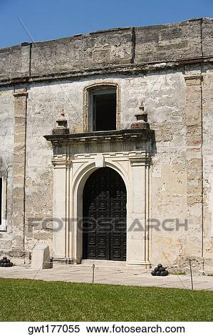 Facade of a castle, Castillo De San Marcos National Monument, St Augustine, Florida, USA View Large Photo Image Stock Photography - Facade of a castle, Castillo De San Marcos National Monument, St Augustine, Florida, USA. Fotosearch