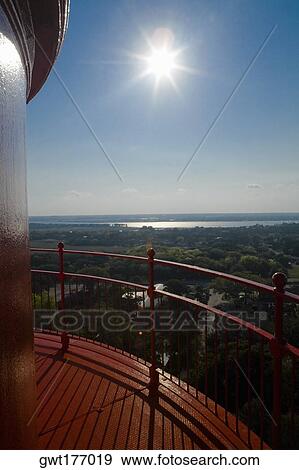 Sea as viewed from a lighthouse, St. Augustine Lighthouse And Museum, St. Augustine, Florida, USA View Large Photo Image Stock Photo - Sea as viewed from a lighthouse, St. Augustine Lighthouse And Museum, St. Augustine, Florida, USA. Fotosearch