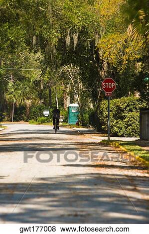 Shadow on the road, St. Augustine, Florida, USA View Large Photo Image Stock Photo - Shadow on the road, St. Augustine, Florida, USA. Fotosearch
