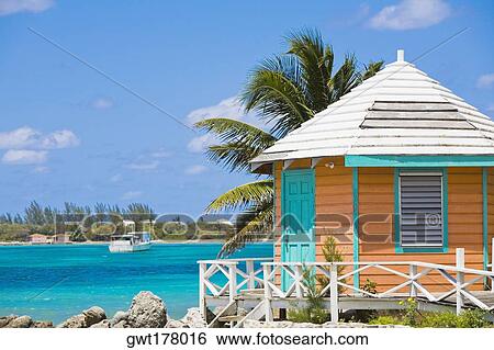 Stock Images Of Beach Hut On The Nau Bahamas Gwt178016 Beach Hut On The Nau Bahamas