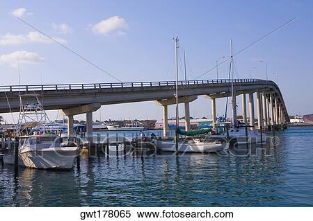 Bridge across the sea, Eastern Bridge, Paradise Island, Bahamas View Large Photo Image Stock Photography - Bridge across the sea, Eastern Bridge, Paradise Island, Bahamas. Fotosearch