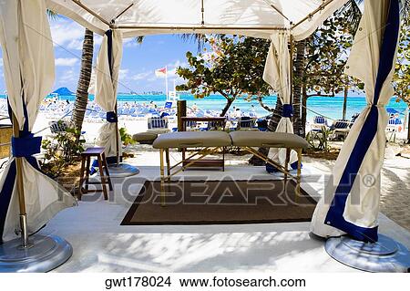 Close-up of a tent on the beach, Cable Beach, Nassau, Bahamas View Large Photo Image Picture - Close-up of a tent on the beach, Cable Beach, Nassau, Bahamas. Fotosearch