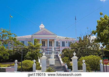 Statue in front of a building, Christopher Columbus Statue, Government House, Nassau, Bahamas View Large Photo Image Stock Photography - Statue in front of a building, Christopher Columbus Statue, Government House, Nassau, Bahamas. Fotosearch
