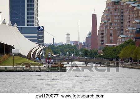 Buildings at the waterfront, Inner Harbor, Baltimore, Maryland, USA View Large Photo Image Stock Photo - Buildings at the waterfront, Inner Harbor, Baltimore, Maryland, USA. Fotosearch