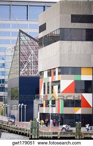 Group of people in front of a building, National Aquarium, Inner Harbor, Baltimore, Maryland, USA View Large Photo Image Stock Image - Group of people in front of a building, National Aquarium, Inner Harbor, Baltimore, Maryland, USA. Fotosearch