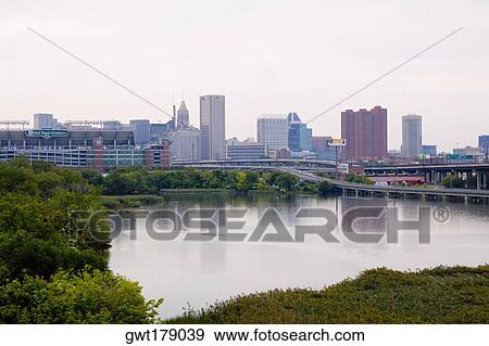 Reflection of buildings in water, Inner Harbor, Baltimore, Maryland, USA View Large Photo Image Stock Photo - Reflection of buildings in water, Inner Harbor, Baltimore, Maryland, USA. Fotosearch