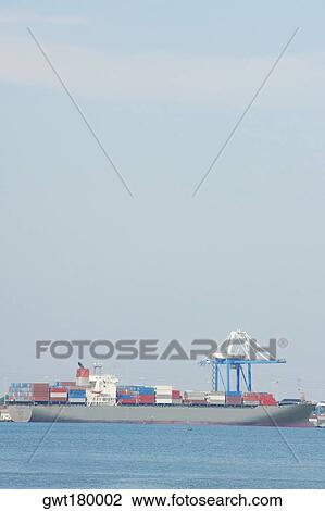 Container ship at a commercial dock, Charleston, South Carolina, USA View Large Photo Image Stock Image - Container ship at a commercial dock, Charleston, South Carolina, USA. Fotosearch