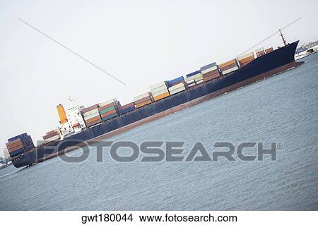 Container ship in the river, Patriot's Point, Charleston Harbor, Charleston, South Carolina, USA View Large Photo Image Picture - Container ship in the river, Patriot's Point, Charleston Harbor, Charleston, South Carolina, USA. Fotosearch