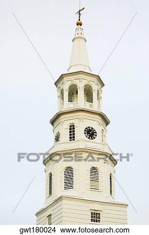 Low angle view of a church, St. John's Lutheran Church, Charleston, South Carolina, USA View Large Photo Image Picture - Low angle view of a church, St. John's Lutheran Church, Charleston, South Carolina, USA. Fotosearch