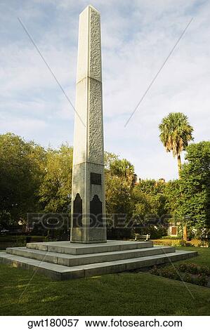 Low angle view of an obelisk in a park, Charleston, South Carolina, USA View Large Photo Image Stock Photo - Low angle view of an obelisk in a park, Charleston, South Carolina, USA. Fotosearch