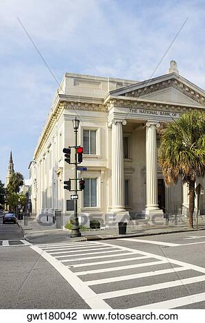 Palm tree in front of a bank, National Bank of South Carolina, Charleston, South Carolina, USA View Large Photo Image Stock Image - Palm tree in front of a bank, National Bank of South Carolina, Charleston, South Carolina, USA. Fotosearch