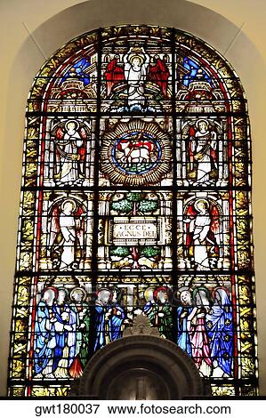 Stained glass window in a church, St. Philips Church, Charleston, South Carolina, USA View Large Photo Image Stock Photo - Stained glass window in a church, St. Philips Church, Charleston, South Carolina, USA. Fotosearch