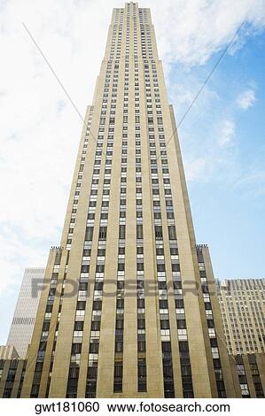 Low angle view of a building, Rockefeller Center, Manhattan, New York City, New York State, USA View Large Photo Image Stock Image - Low angle view of a building, Rockefeller Center, Manhattan, New York City, New York State, USA. Fotosearch