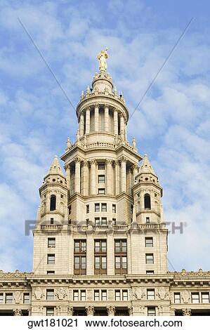 Low angle view of a building, Town Hall, New York City, New York State, USA View Large Photo Image Stock Image - Low angle view of a building, Town Hall, New York City, New York State, USA. Fotosearch