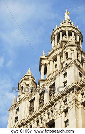 Low angle view of a building, Town Hall, New York City, New York State, USA View Large Photo Image Stock Photo - Low angle view of a building, Town Hall, New York City, New York State, USA. Fotosearch