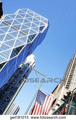 Low angle view of skyscrapers, New York City, New York State, USA View Large Photo Image Stock Photography - Low angle view of skyscrapers, New York City, New York State, USA. Fotosearch