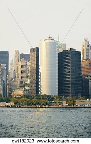 Buildings at the waterfront, Manhattan, New York City, New York State, USA View Large Photo Image Stock Image - Buildings at the waterfront, Manhattan, New York City, New York State, USA. Fotosearch