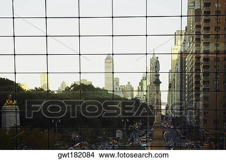Skyscrapers in a city, Columbus Circle, Manhattan, New York City, New York State, USA View Large Photo Image Picture - Skyscrapers in a city, Columbus Circle, Manhattan, New York City, New York State, USA. Fotosearch