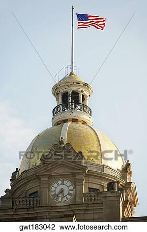 Low angle view of a building, Town Hall, Savannah, Georgia, USA View Large Photo Image Stock Image - Low angle view of a building, Town Hall, Savannah, Georgia, USA. Fotosearch
