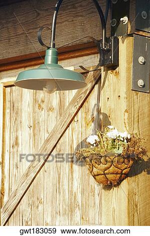 Potted plant hanging on a door, Savannah, Georgia, USA View Large Photo Image Stock Photo - Potted plant hanging on a door, Savannah, Georgia, USA. Fotosearch