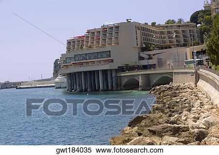 Buildings at the waterfront, Monte Carlo, Monaco View Large Photo Image Stock Photography - Buildings at the waterfront, Monte Carlo, Monaco. Fotosearch