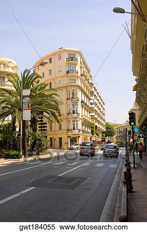 Cars moving on a road in a city, Monte Carlo, Monaco View Large Photo Image Stock Photography - Cars moving on a road in a city, Monte Carlo, Monaco. Fotosearch