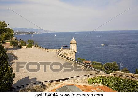 High angle view of an observation point, Monte Carlo, Monaco View Large Photo Image Picture - High angle view of an observation point, Monte Carlo, Monaco. Fotosearch