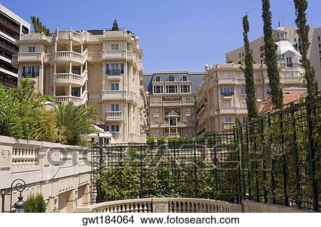 Picture - Low angle view of a building, Monte Carlo, Monaco. Fotosearch