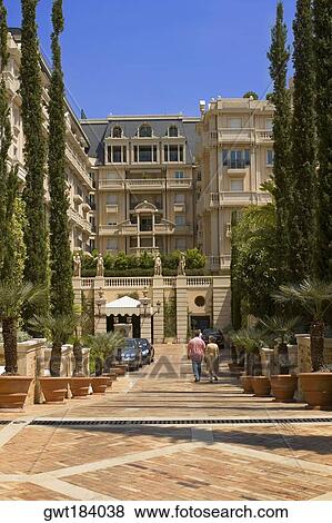 Trees in front of a building, Monte Carlo, Monaco View Large Photo Image Stock Photo - Trees in front of a building, Monte Carlo, Monaco. Fotosearch