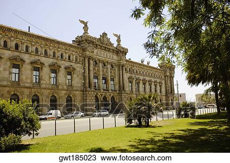 Facade of a building, Barcelona, Spain View Large Photo Image Stock Image - Facade of a building, Barcelona, Spain. Fotosearch