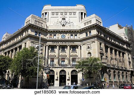 Facade of a building, La Pedrera, Barcelona, Spain View Large Photo Image Stock Image - Facade of a building, La Pedrera, Barcelona, Spain. Fotosearch
