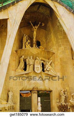 Statues on the wall of a church, Sagrada Familia, Barcelona, Spain View Large Photo Image Stock Photo - Statues on the wall of a church, Sagrada Familia, Barcelona, Spain. Fotosearch