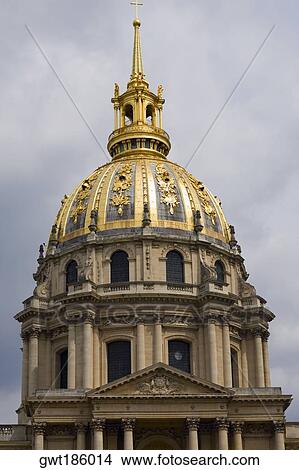 Picture - High section view of a church, Hotel Des Invalides, Paris, France. Fotosearch
