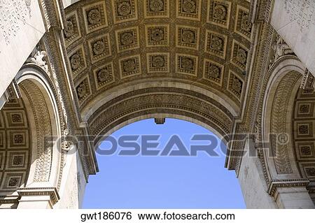 Low angle view of an archway, Paris, France View Large Photo Image Stock Photograph - Low angle view of an archway, Paris, France. Fotosearch