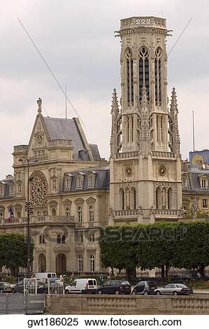 Traffic in front of a building, Paris, France View Large Photo Image Stock Photography - Traffic in front of a building, Paris, France. Fotosearch