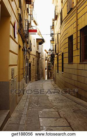Buildings along a street, Toledo, Spain View Large Photo Image Stock Photograph - Buildings along a street, Toledo, Spain. Fotosearch