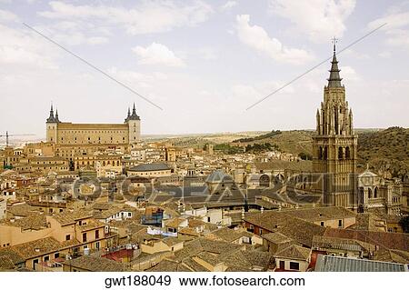 Cathedral in a city, Cathedral Of Toledo, Toledo, Spain View Large Photo Image Stock Photo - Cathedral in a city, Cathedral Of Toledo, Toledo, Spain. Fotosearch
