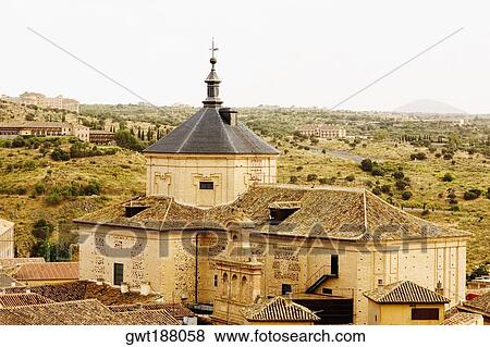 Stock Photo - Church in a city, Toledo, Spain. Fotosearch