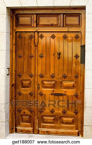 Closed door of a house, Toledo, Spain View Large Photo Image Stock Photo - Closed door of a house, Toledo, Spain. Fotosearch