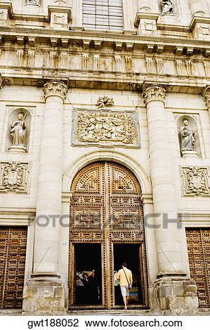 Entrance of a building, Toledo, Spain View Large Photo Image Stock Image - Entrance of a building, Toledo, Spain. Fotosearch