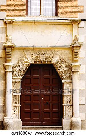 Facade of a building, Toledo, Spain View Large Photo Image Stock Photo - Facade of a building, Toledo, Spain. Fotosearch