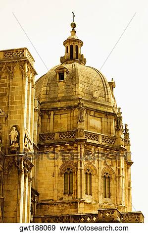 Low angle view of a cathedral, Cathedral Of Toledo, Toledo, Spain View Large Photo Image Stock Photo - Low angle view of a cathedral, Cathedral Of Toledo, Toledo, Spain. Fotosearch